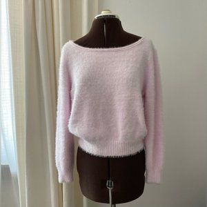 Womens Victoria Secret fuzzy baby pink sweater